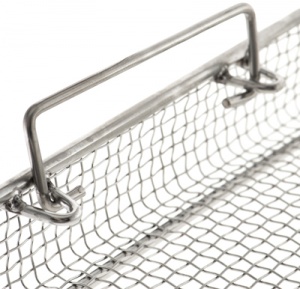 Корзина сетчатая с ручками 540х250х100 мм с крышкой